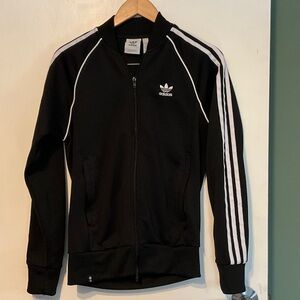 Adidas Black and White Track Jacket